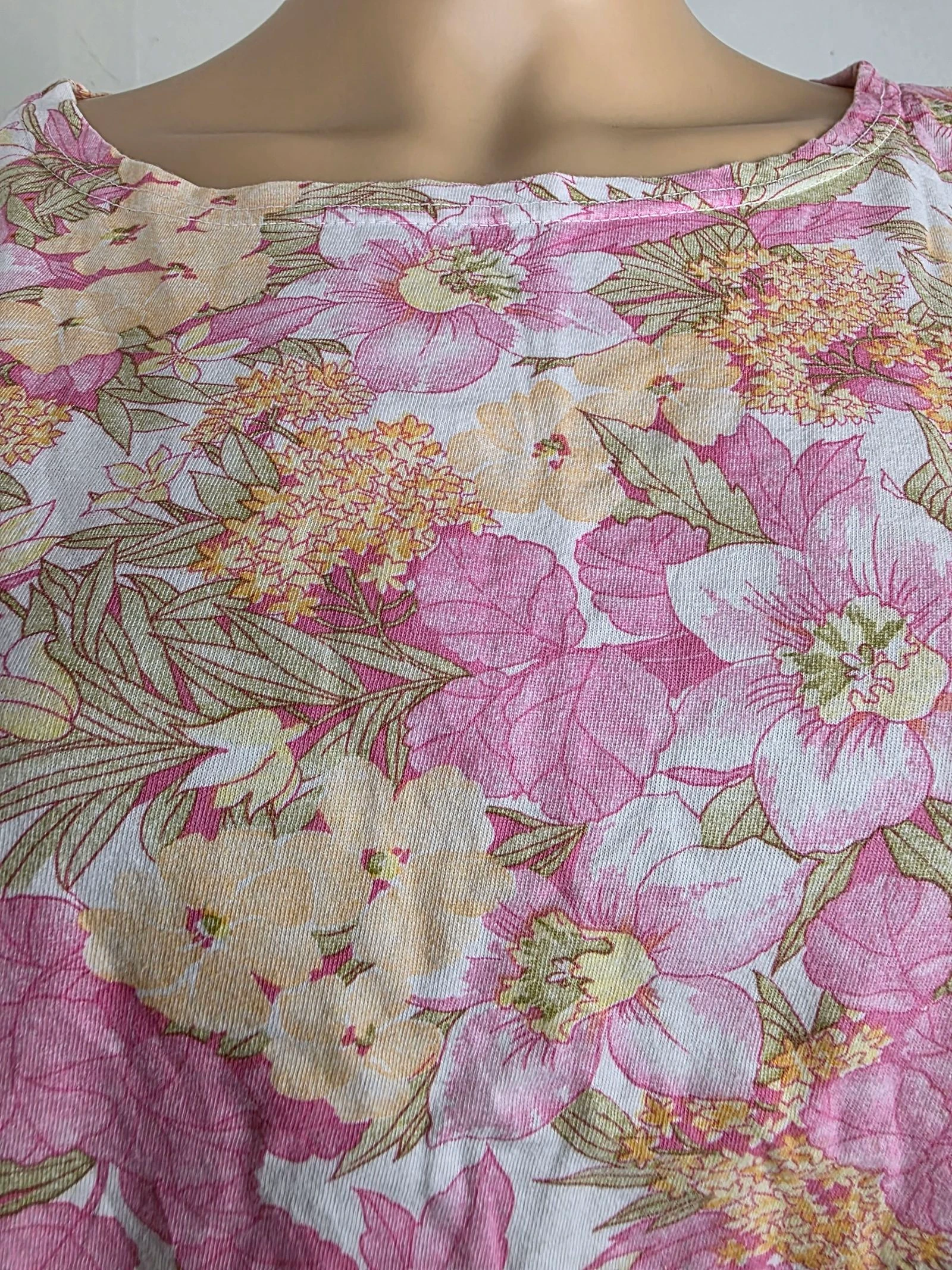 Boerentruit met bloemenpatroon van katoen 🍒vintage jaren 80🍒oversized pasvorm maat 38/40 – photo 5